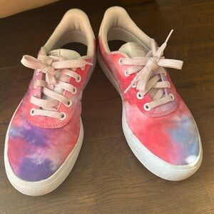 ADIDAS FARM RIO Women's Vulc Raid3r Skateboard Shoes, White/Pink/Silver used